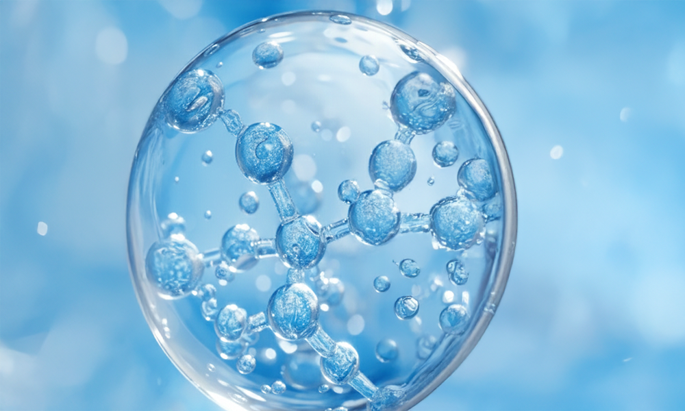 Molecule structure representing Aestura skincare key ingredients