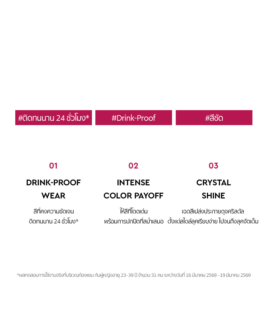 เซนชวล ไชน์ ทินท์,DRINK-PROOF COLOR,DRESSED IN CRYSTAL SHINE