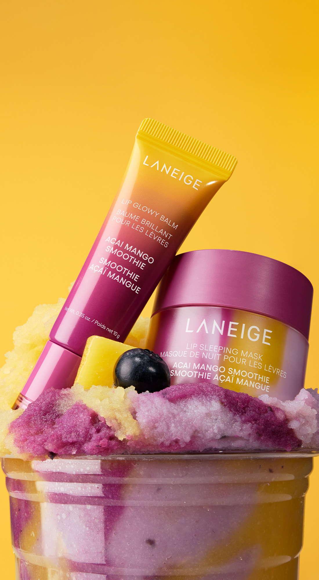 Lip Glowy Balm Acai Mango Smoothie