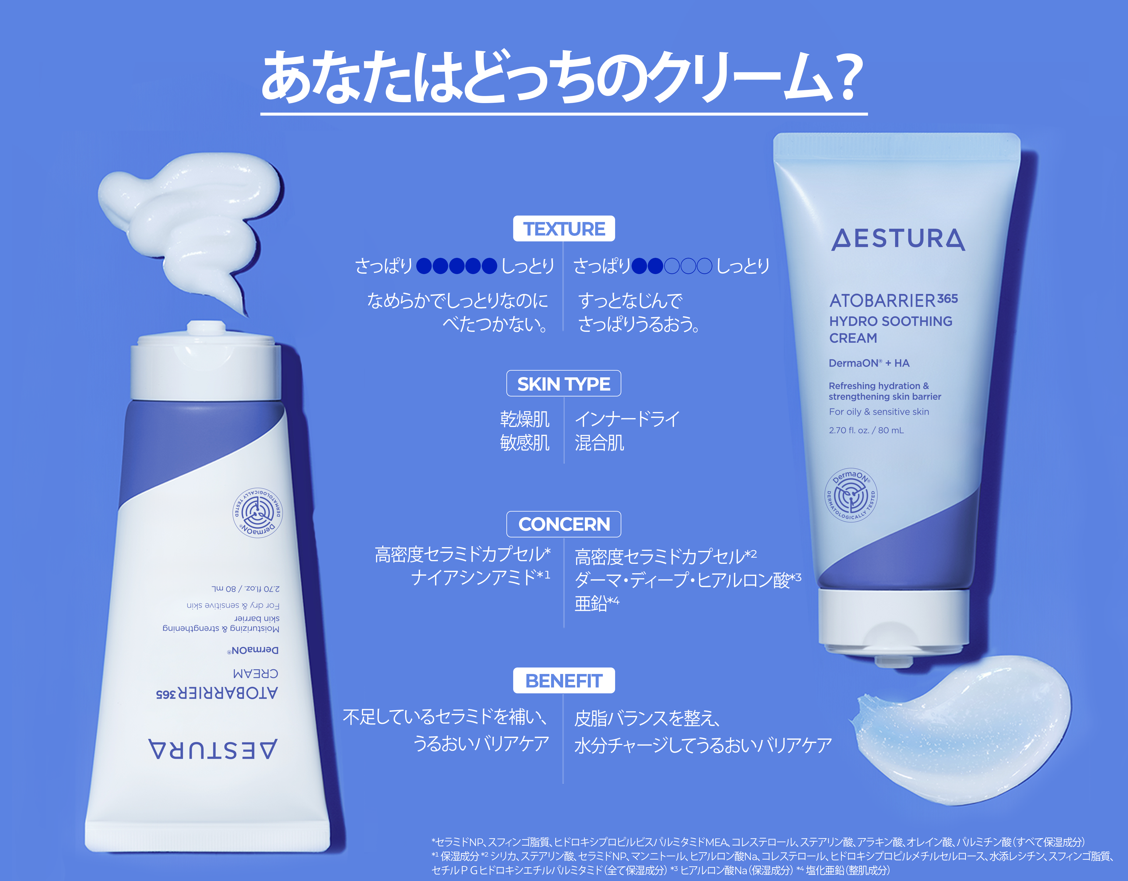 Aestura skincare product lineup image