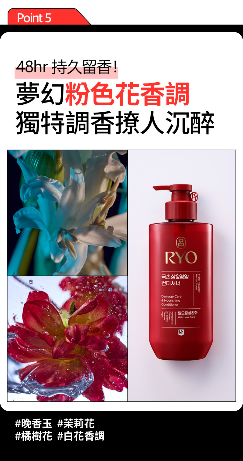 RYO,Taiwan,<p></p>,Point 5, 48hr 持久留香！,  夢幻粉色花香調, 獨特調香撩人沉醉,  #晚香玉  #茉莉花, #橘樹花  #白花香調