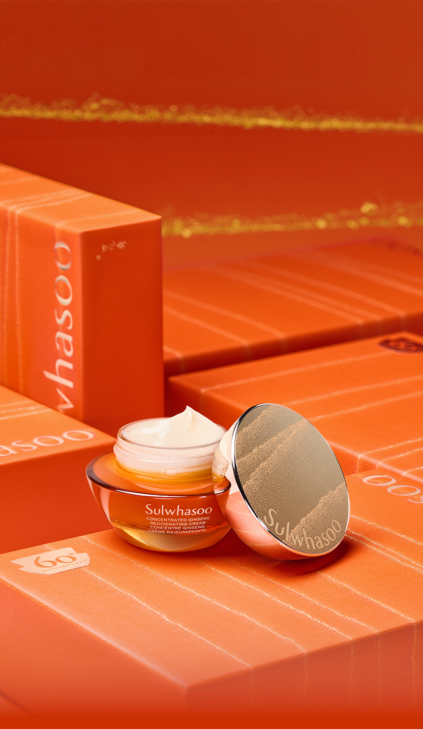 Concentrated Ginseng Rejuvenating Cream SET 60th ANNIVERSARY EDITION,BEAUTY CRAFTED IN TIME