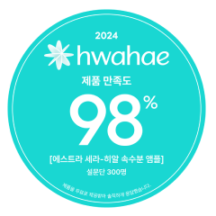 AESTURA,International,2024 Hwahae product satisfaction 98% badge
