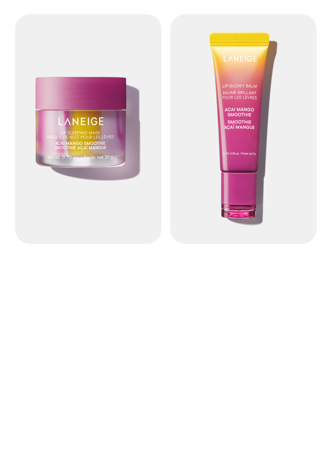 Lip Glowy Balm Acai Mango Smoothie