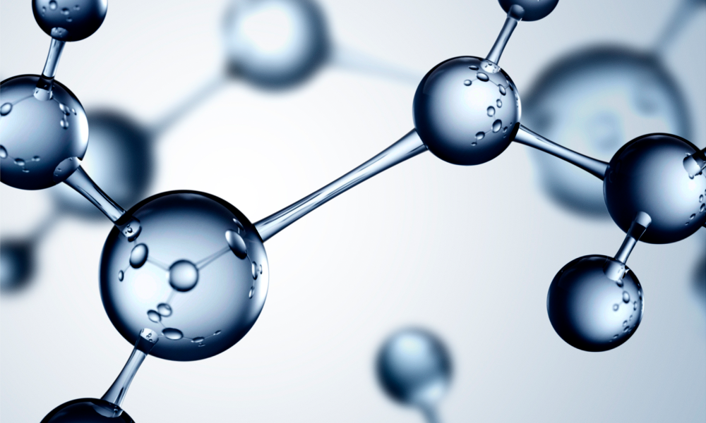 Molecule structure representing Aestura skincare key ingredients