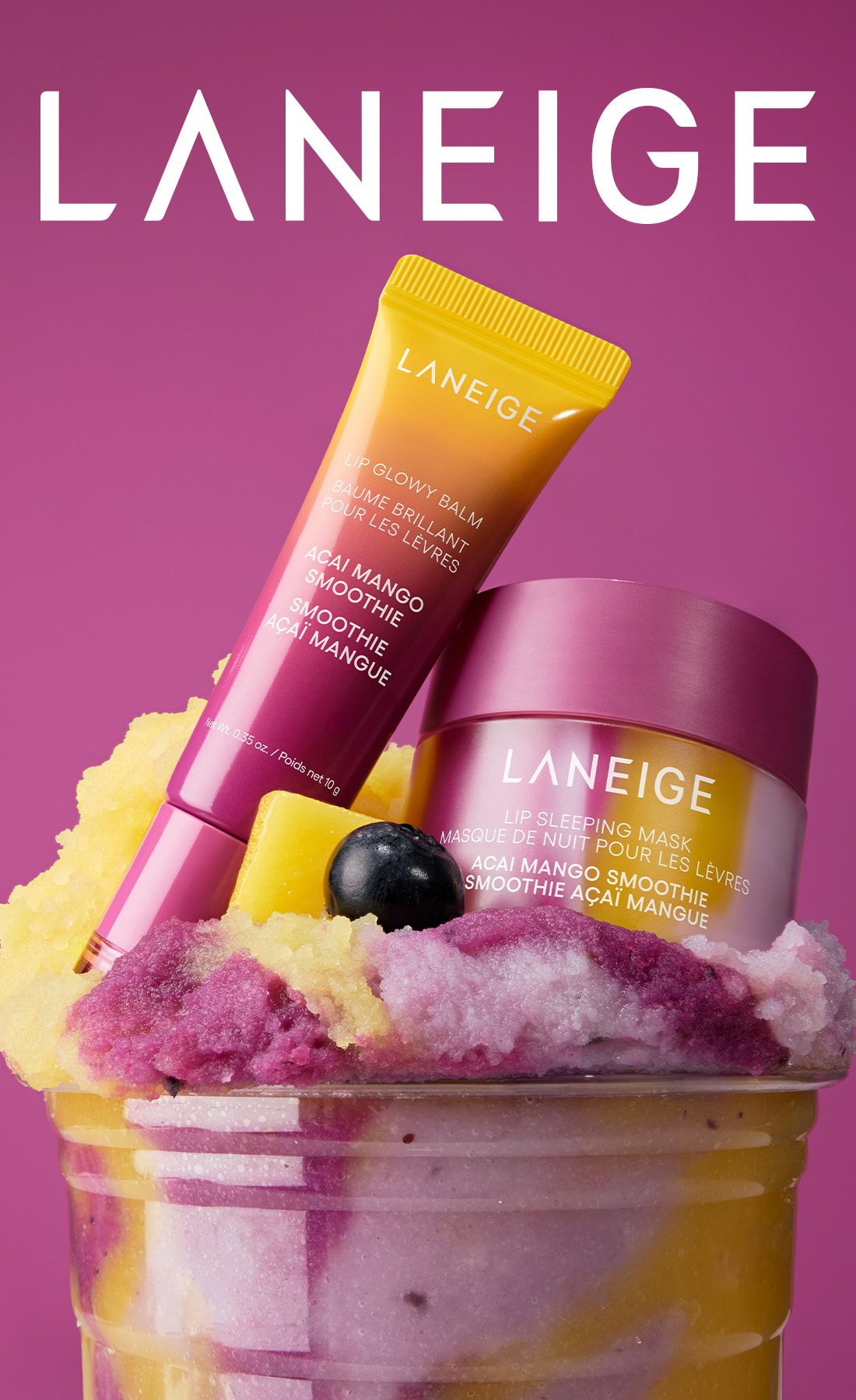 Lip Glowy Balm Acai Mango Smoothie