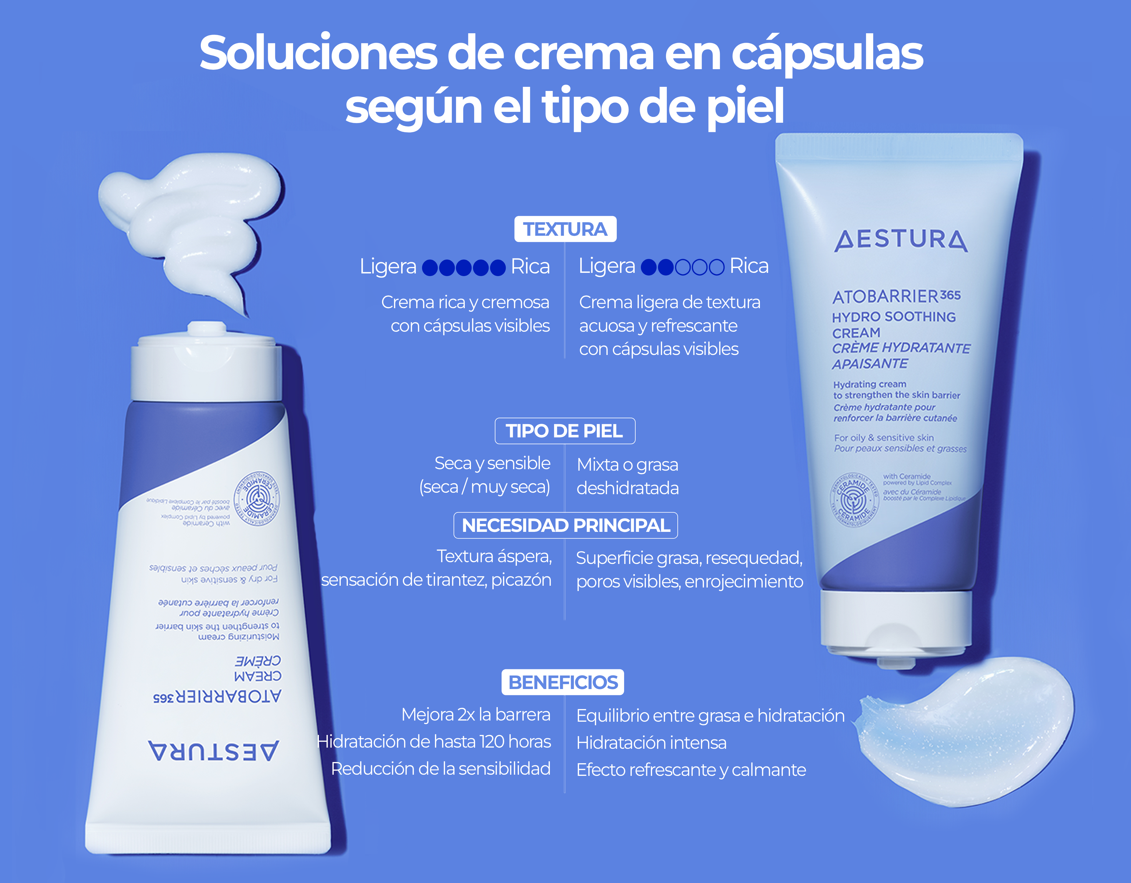Aestura skincare product lineup image