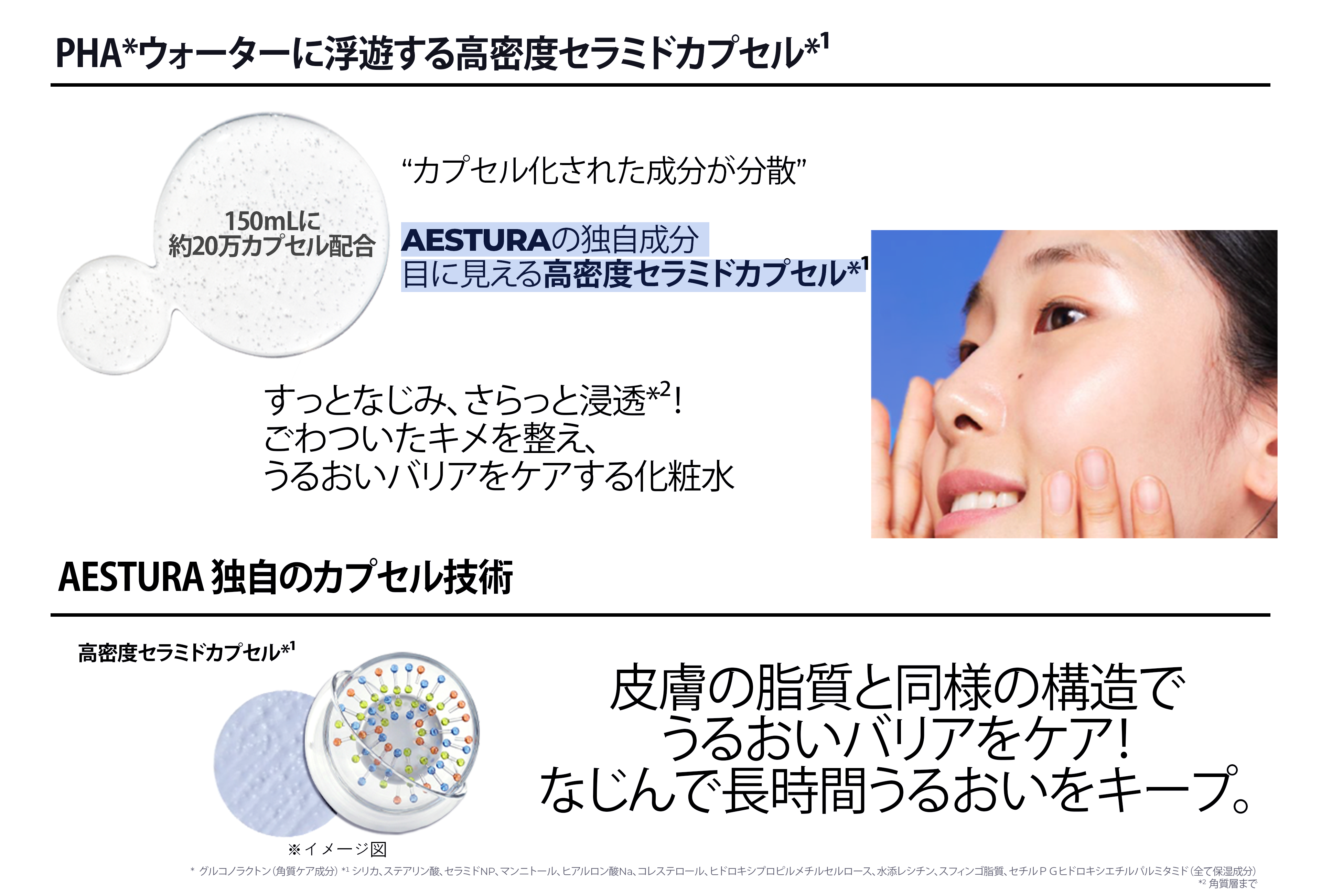 Aestura skincare product lineup image