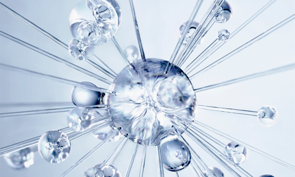 Molecule structure representing Aestura skincare key ingredients