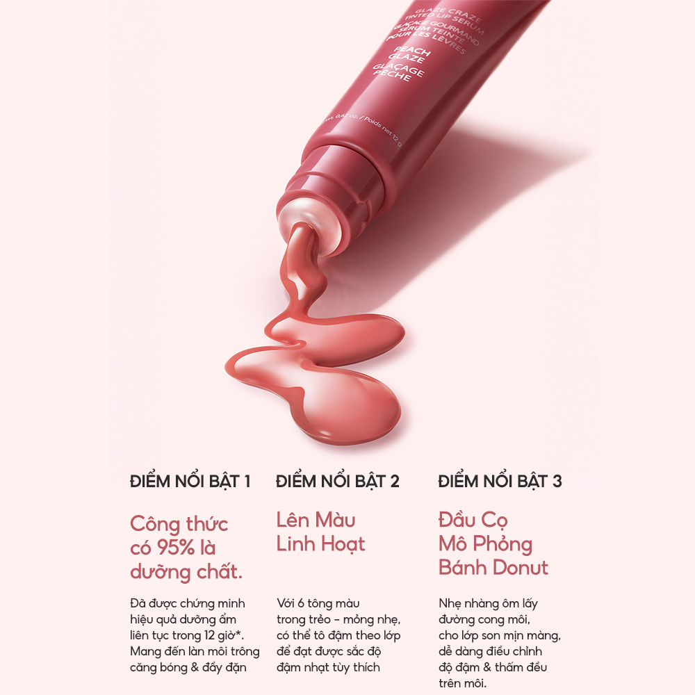 [HOT] Son Dưỡng Có Màu, Môi Căng Bóng Rạng Rỡ Laneige Glaze Craze Tinted Lip Serum